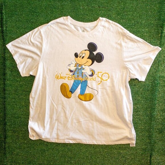 DISNEY PARKS 50TH ANNIVERSARY DISNEY WORLD WOMENS SHIRT SHORT SLEEVE SIZE XXL - Picture 5 of 5